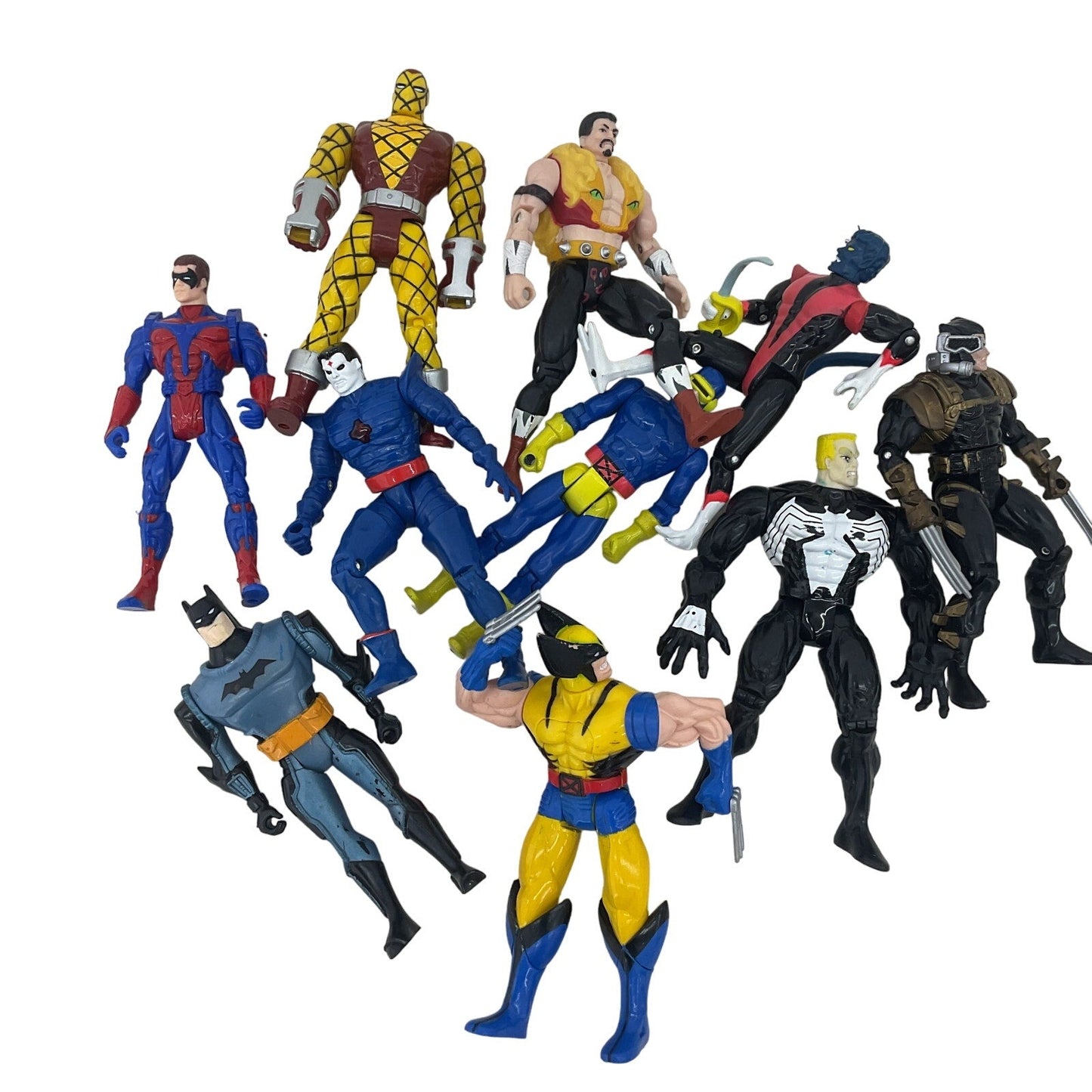 Random Mixed Loose Action Figures Toys LOT Preowned X - Men DC Marvel & Others - Warehouse Toys