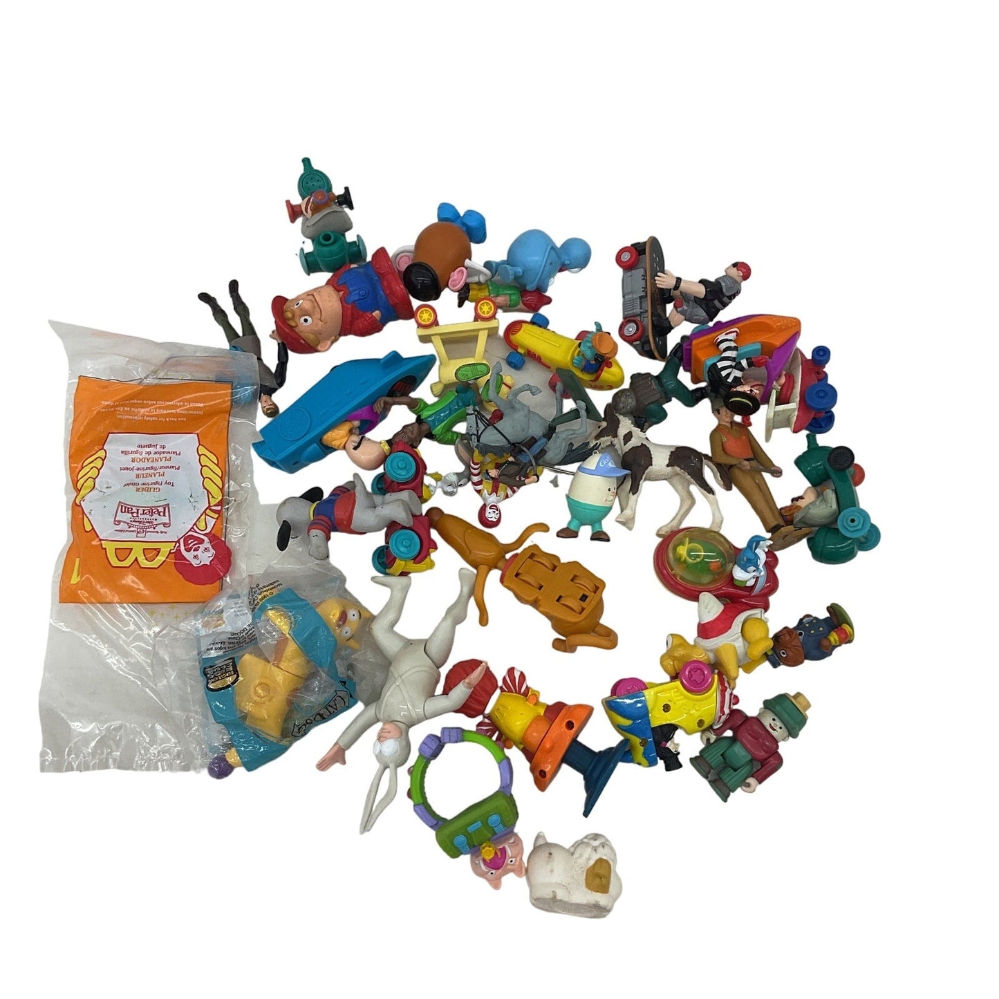 Random Mixed Loose Figures Toys LOT Preowned Vintage Happy Meal Toys Novelty - Warehouse Toys