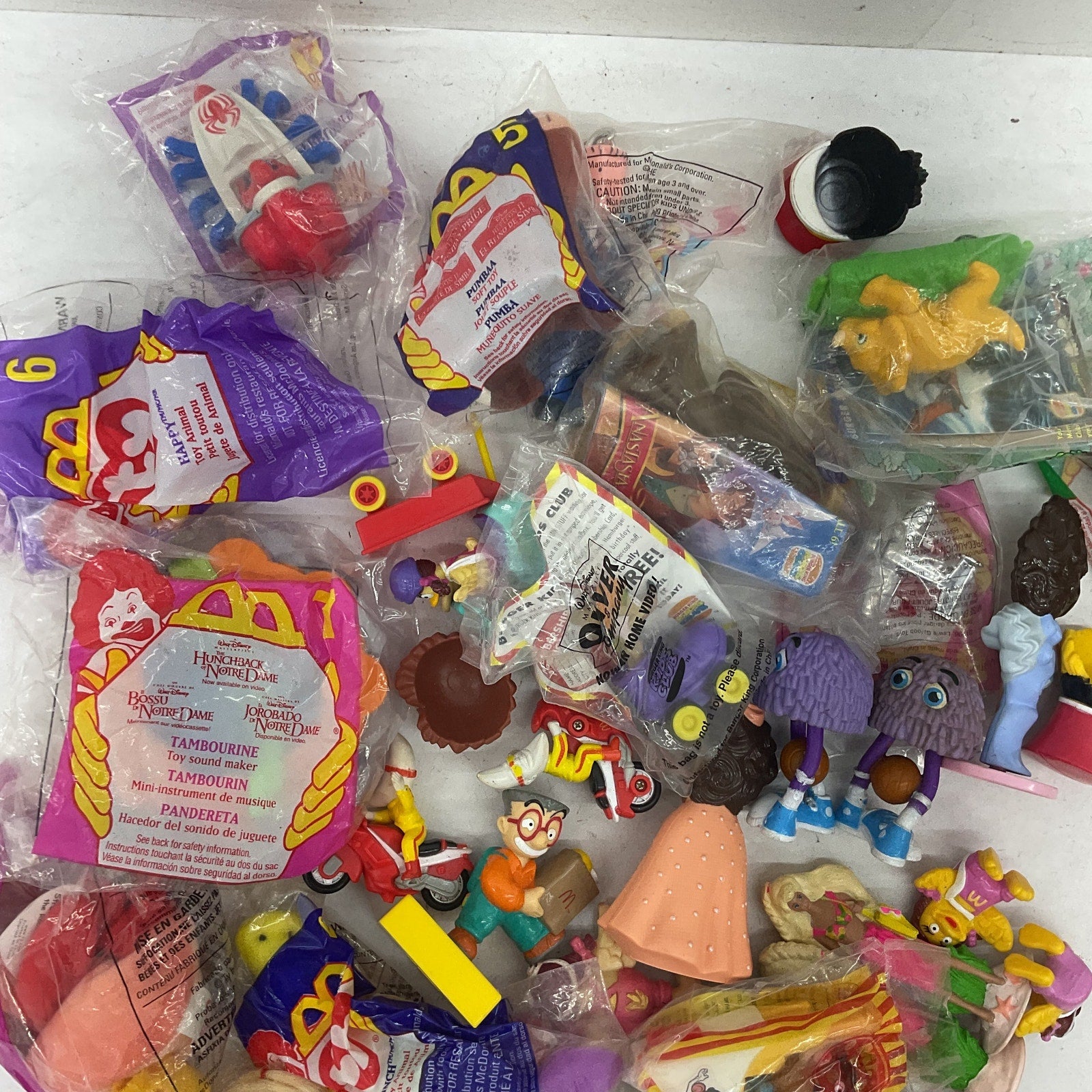 Random Mixed Loose Figures Toys LOT Preowned Vintage Happy Meal Toys Novelty - Warehouse Toys