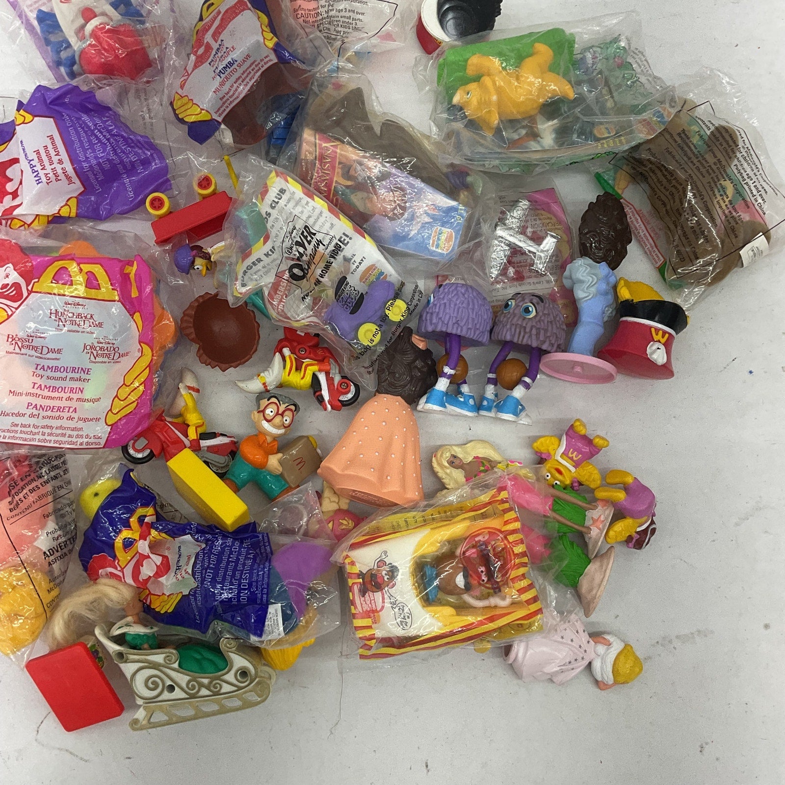 Random Mixed Loose Figures Toys LOT Preowned Vintage Happy Meal Toys Novelty - Warehouse Toys