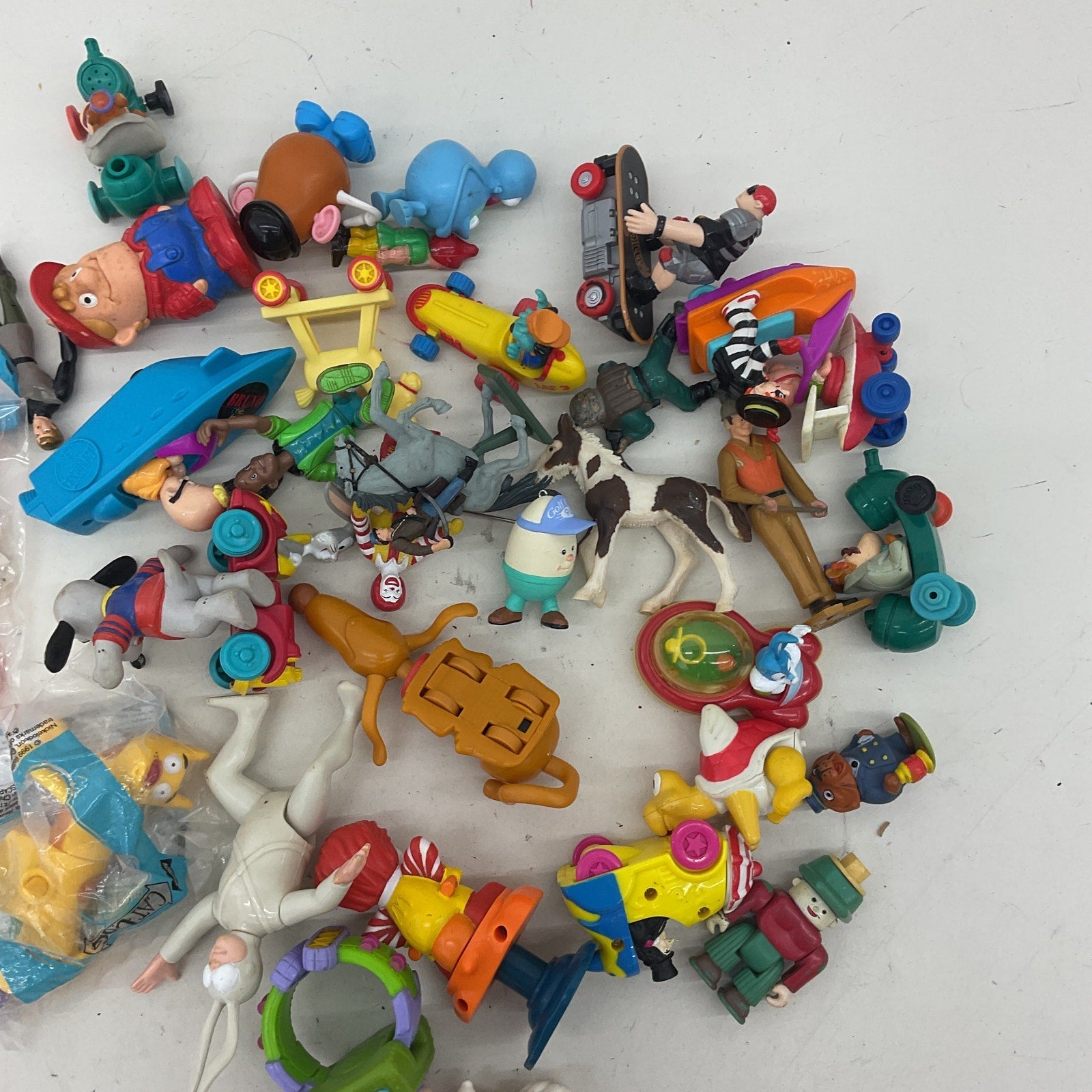 Random Mixed Loose Figures Toys LOT Preowned Vintage Happy Meal Toys Novelty - Warehouse Toys