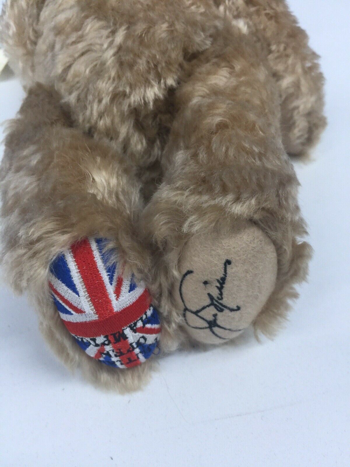 RARE 11" Steiff Jack Nicklaus II Jointed Teddy Bear British Open Champion w/ Tag - Warehouse Toys