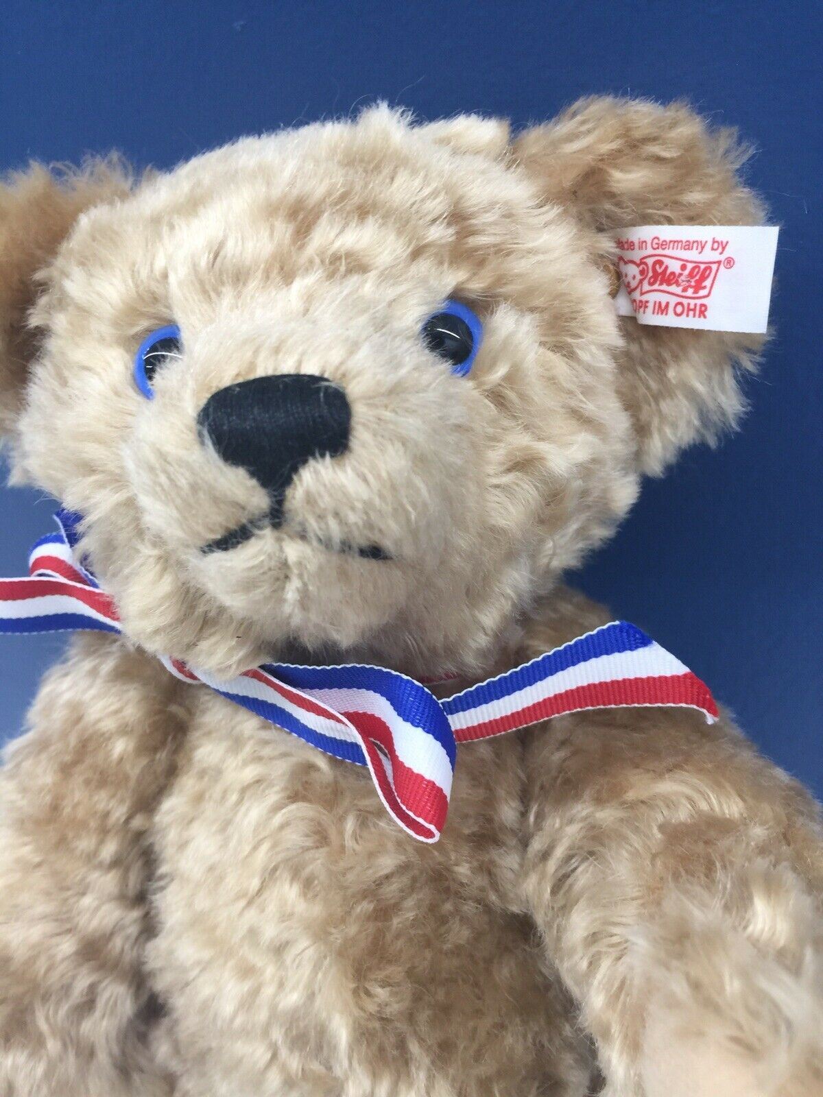 RARE 11" Steiff Jack Nicklaus II Jointed Teddy Bear British Open Champion w/ Tag - Warehouse Toys