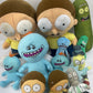 Rick & Morty Plush Toys Mixed Characters LOT Preowned Pickle Rick Mr Meeseeks - Warehouse Toys