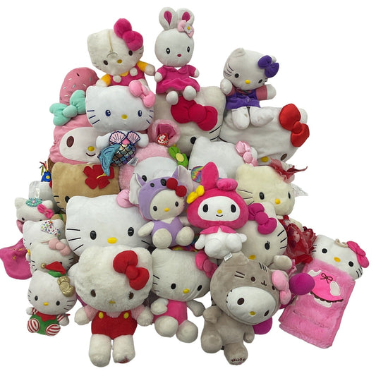 Sanrio Character Plush Toys Assorted Preowned LOT 13 lbs Hello Kitty My Melody - Warehouse Toys