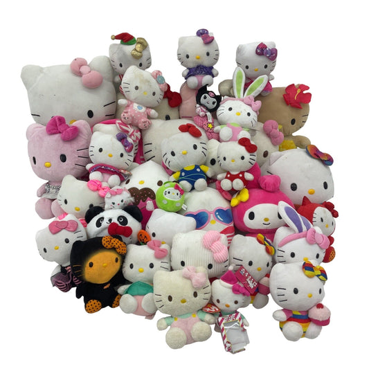 Sanrio Hello Kitty Assorted Designs & Sizes Plush Toys Preowned LOT 12 lbs - Warehouse Toys