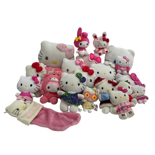 Sanrio Hello Kitty Character Plush Toys Assorted Preowned LOT 10 lbs Stocking - Warehouse Toys