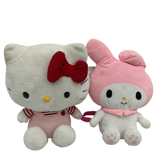 Sanrio Hello Kitty & My Melody Large Character Plush Toys Stuffed Animals LOT 2 - Warehouse Toys