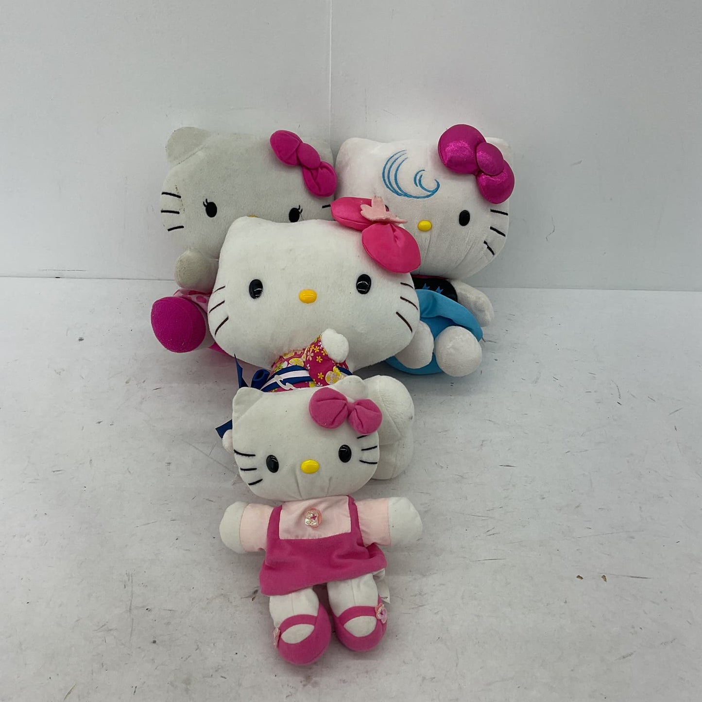 Sanrio Hello Kitty White Cat Stuffed Animal Toy Plush Lot - Warehouse Toys