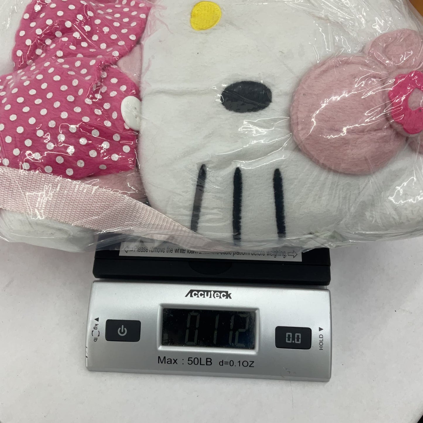 Sanrio Hello Kitty White Stuffed Animal Cat Back Pack - Warehouse Toys