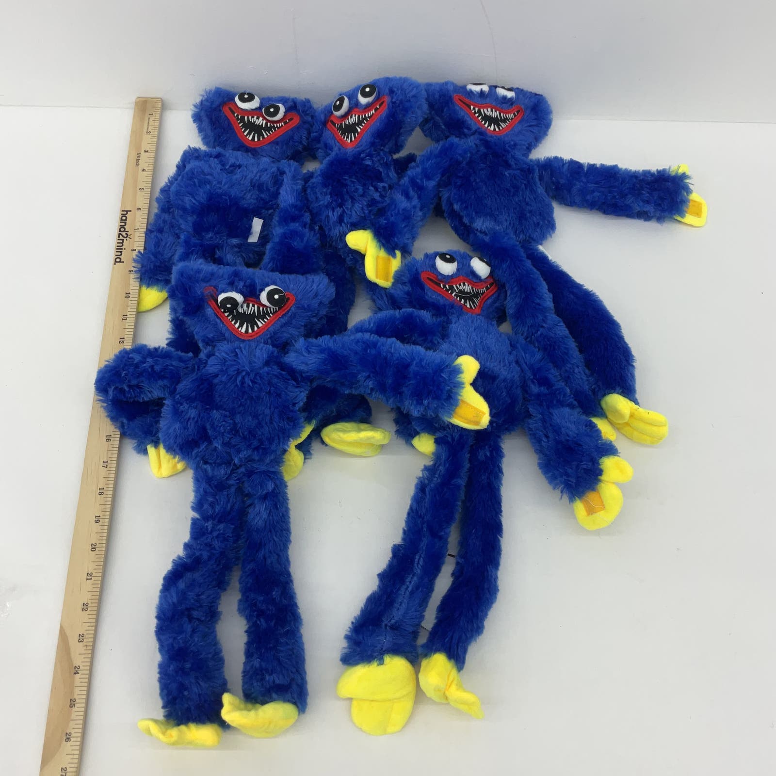 Scary Horror LOT of 5 Poppy Playtime Blue Huggy Wuggy Monster Plush Dolls - Warehouse Toys