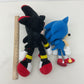 Sega LOT 2 Sonic the Hedgehog Character Plush Dolls Blue Black Shadow Toys - Warehouse Toys