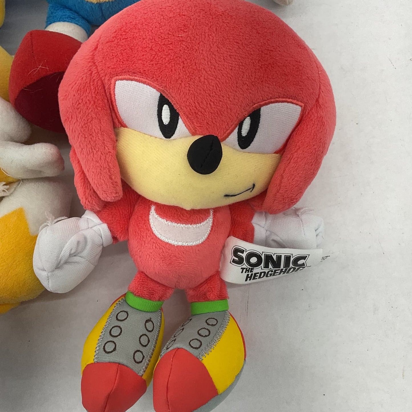 SEGA Sonic the Hedgehog Blue Stuffed Animal Plush Toy Lot Knuckles Tails - Warehouse Toys