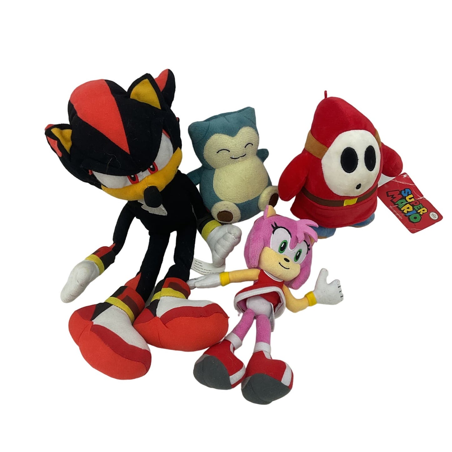 Sega Sonic the Hedgehog Shadow Amy Pokemon Snorlax Super Mario Shy Guy Red  Plush - Warehouse Toys