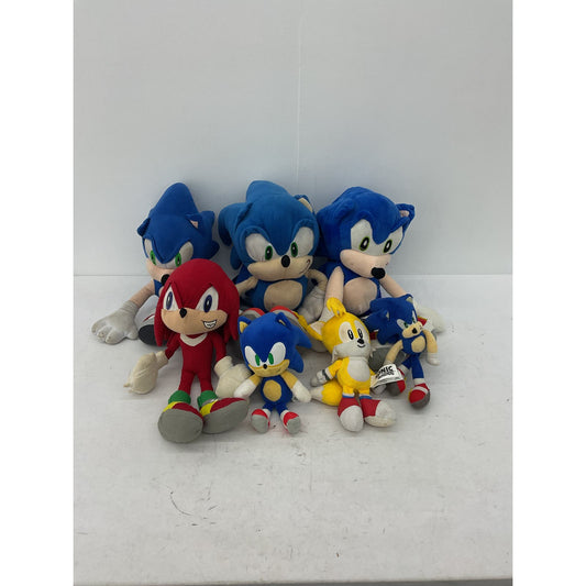 SEGA Sonic The Hedgehog Stuffed Animals Toy Lot Knuckles Tails - Warehouse Toys