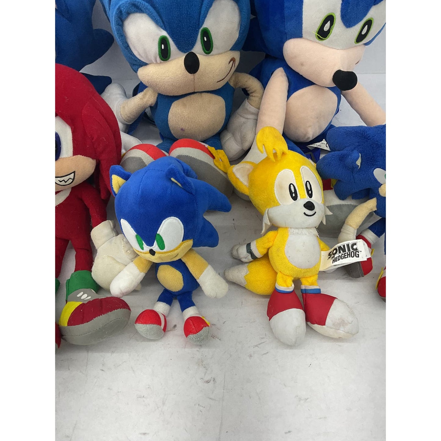 SEGA Sonic The Hedgehog Stuffed Animals Toy Lot Knuckles Tails - Warehouse Toys