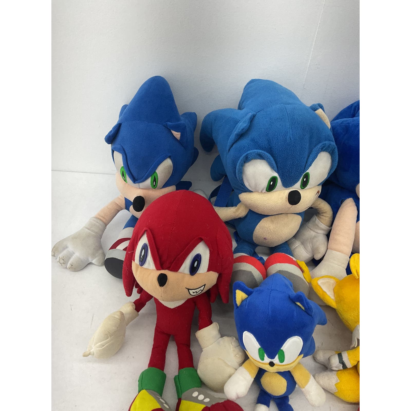 SEGA Sonic The Hedgehog Stuffed Animals Toy Lot Knuckles Tails - Warehouse Toys