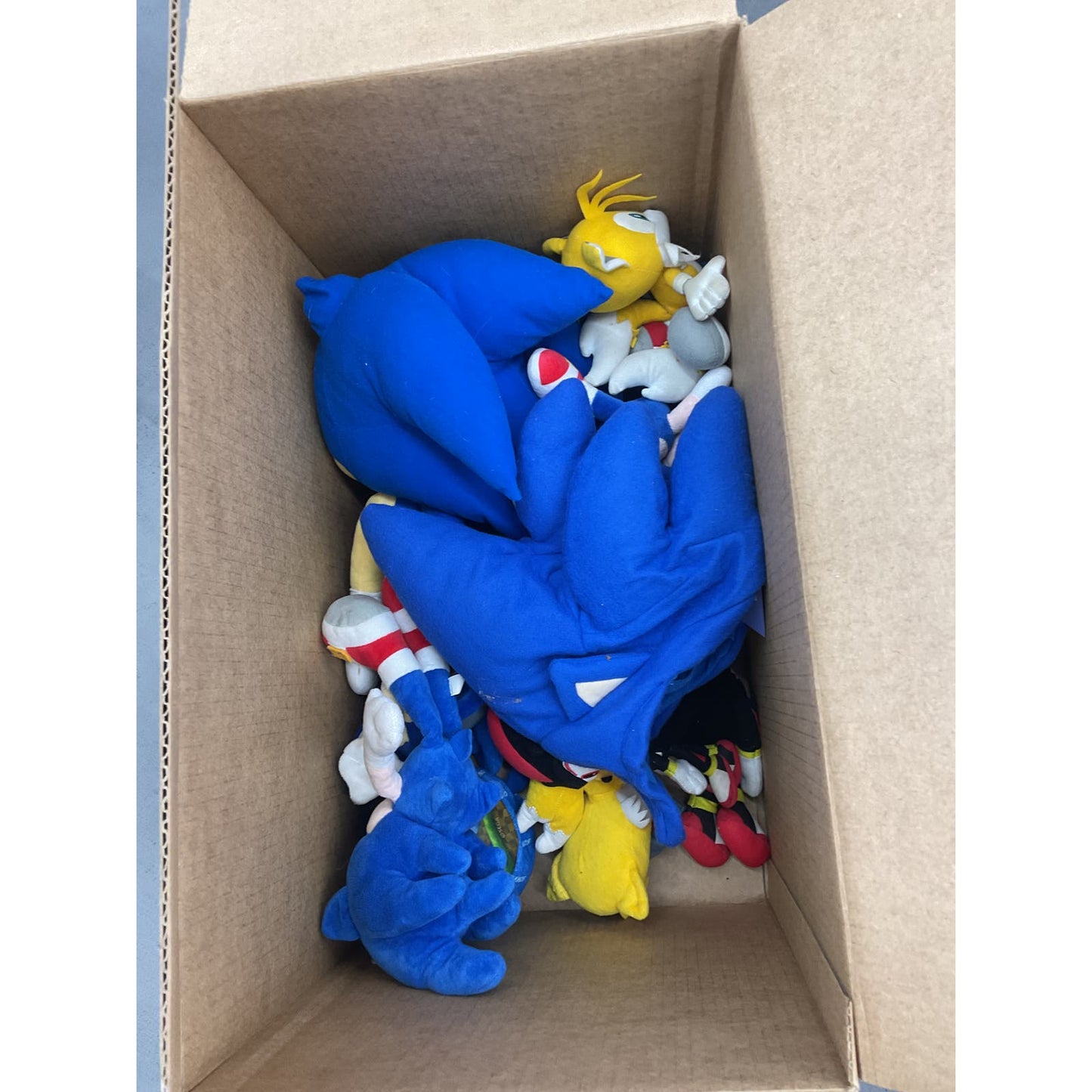 SEGA Sonic The Hedgehog Stuffed Animals Toy Lot Knuckles Tails - Warehouse Toys