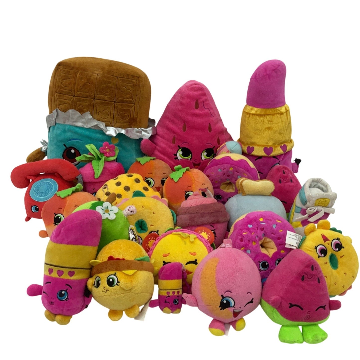 Shopkins Food Themed Character Mixed Preowned LOT 5 lbs Plush Toys Stuffed - Warehouse Toys