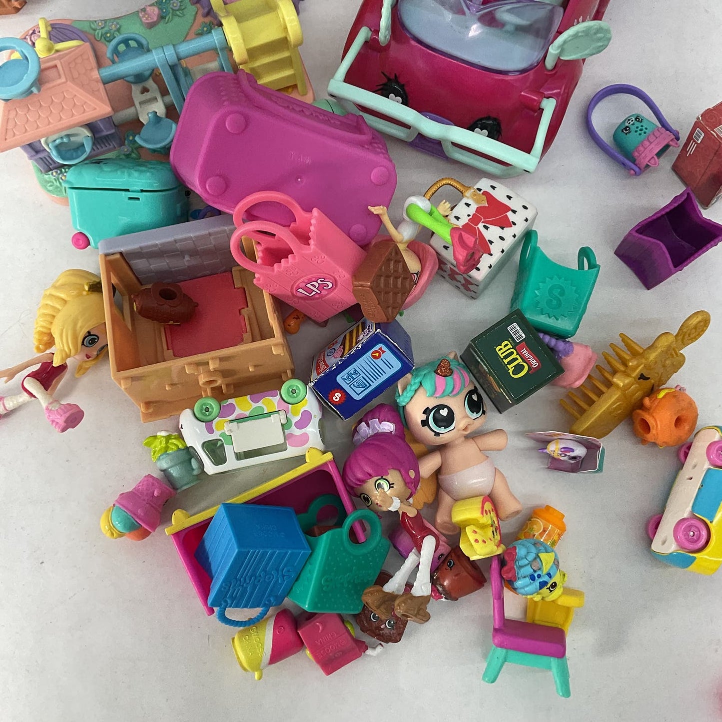 Shopkins Shoppies Huge Variety Bulk Food Toy Lot Cars Ice Cream - Warehouse Toys