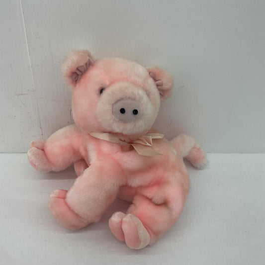 SKM Vintage Pig Plush Pink Stuffed Animal 80s 90s - Warehouse Toys