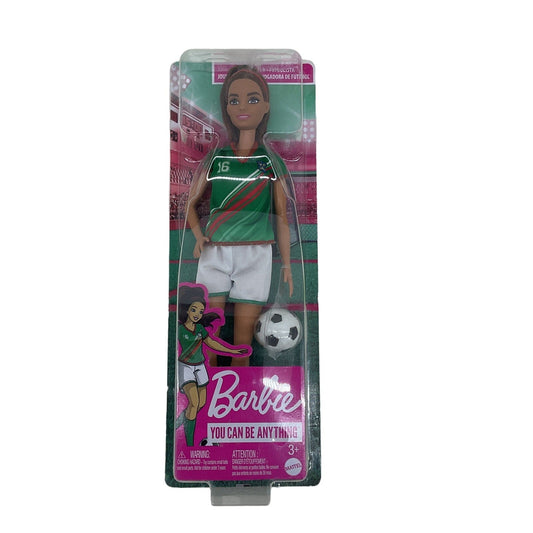 Soccer Player Barbie Mattel Fashion Doll In Box Figure - Warehouse Toys