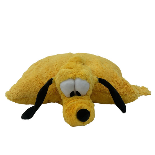 Soft Cuddly Disney Yellow Large Pluto the Dog Character Plush Pillow Toy - Warehouse Toys