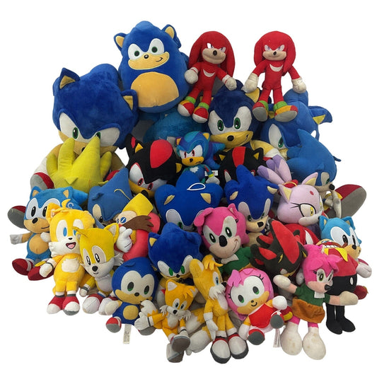 Sonic the Hedgehog Assorted Characters Stuffed Animals LOT Preowned 12 lbs Amy - Warehouse Toys