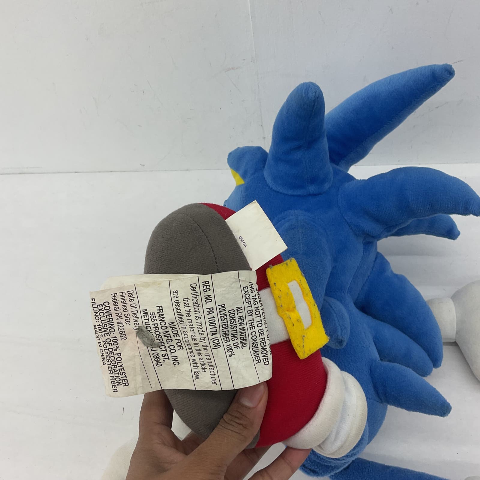 Sonic The Hedgehog Blue Plush Video Game Toy - Warehouse Toys