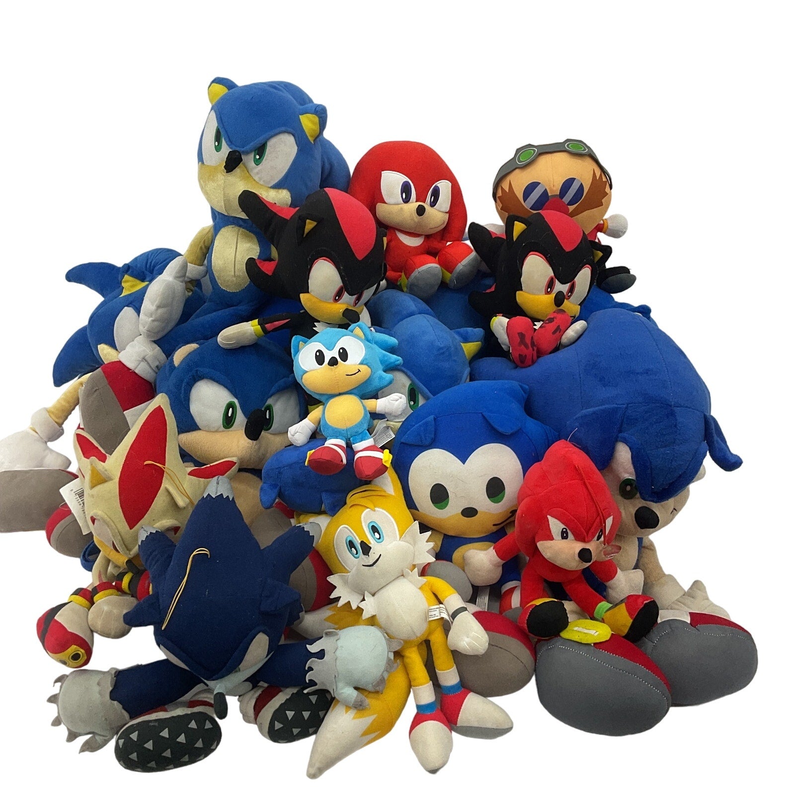 Sonic the Hedgehog Dr Robotnik Tails Mixed Stuffed Animals LOT Preowned 13 lbs - Warehouse Toys