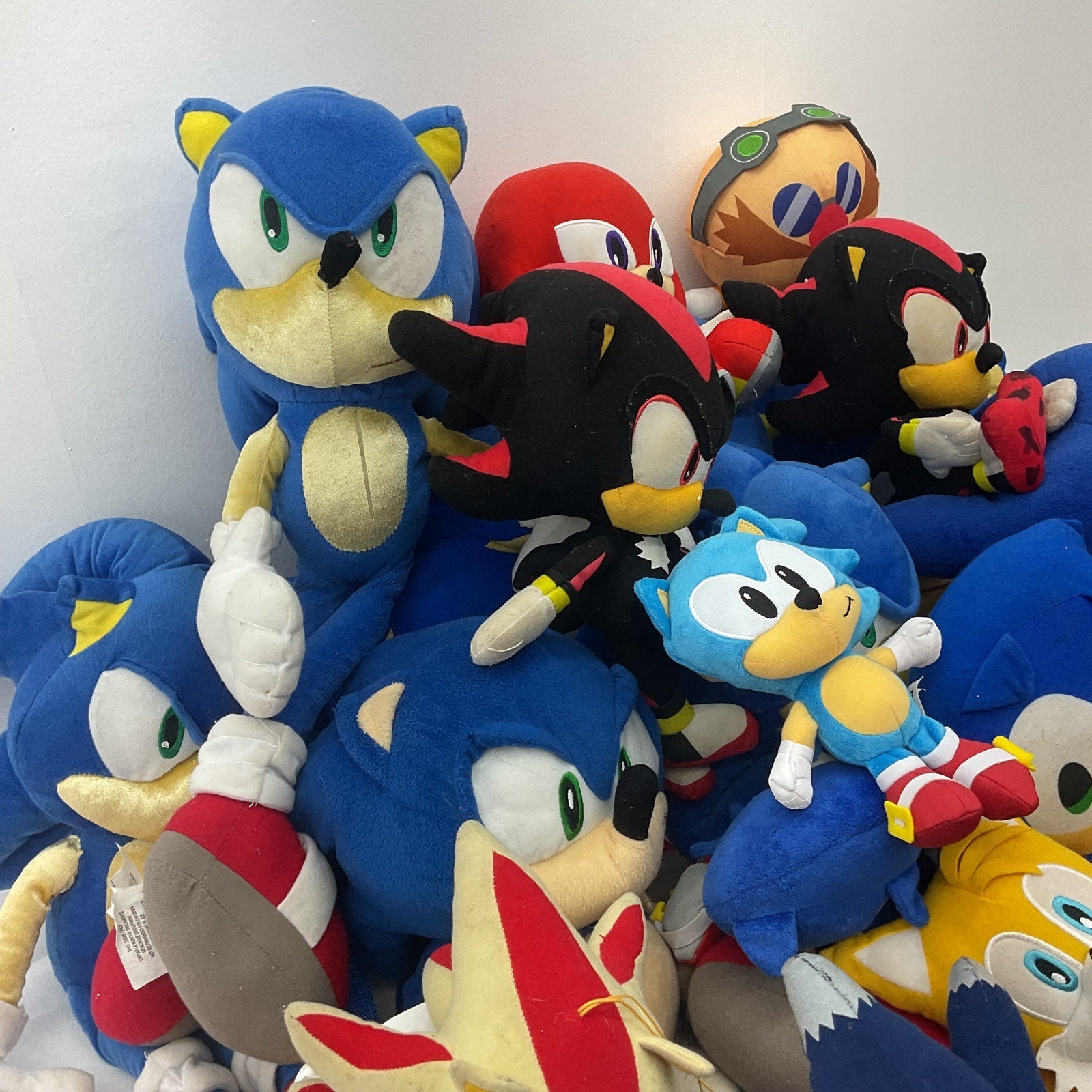 Sonic the Hedgehog Dr Robotnik Tails Mixed Stuffed Animals LOT Preowned 13 lbs - Warehouse Toys