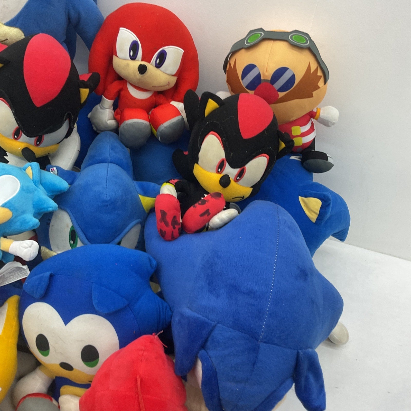 Sonic the Hedgehog Dr Robotnik Tails Mixed Stuffed Animals LOT Preowned 13 lbs - Warehouse Toys