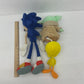 Sonic The Hedgehog Grogu Tweety Looney Tunes Star Wars Blue Stuffed Animal Lot - Warehouse Toys