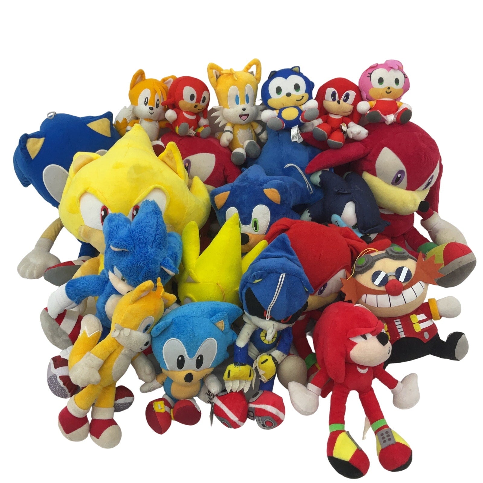 Sonic the Hedgehog Stuffed Animals LOT Preowned 11 lbs Super Sonic RARE! Plush - Warehouse Toys