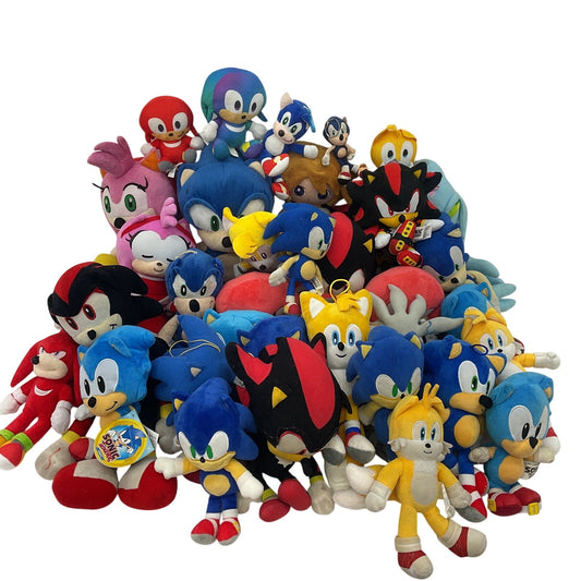 Sonic the Hedgehog Stuffed Animals LOT Preowned 13 lbs Amy Knuckles Tails - Warehouse Toys