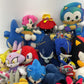 Sonic the Hedgehog Stuffed Animals LOT Preowned 13 lbs Shadow Knuckles Tails - Warehouse Toys