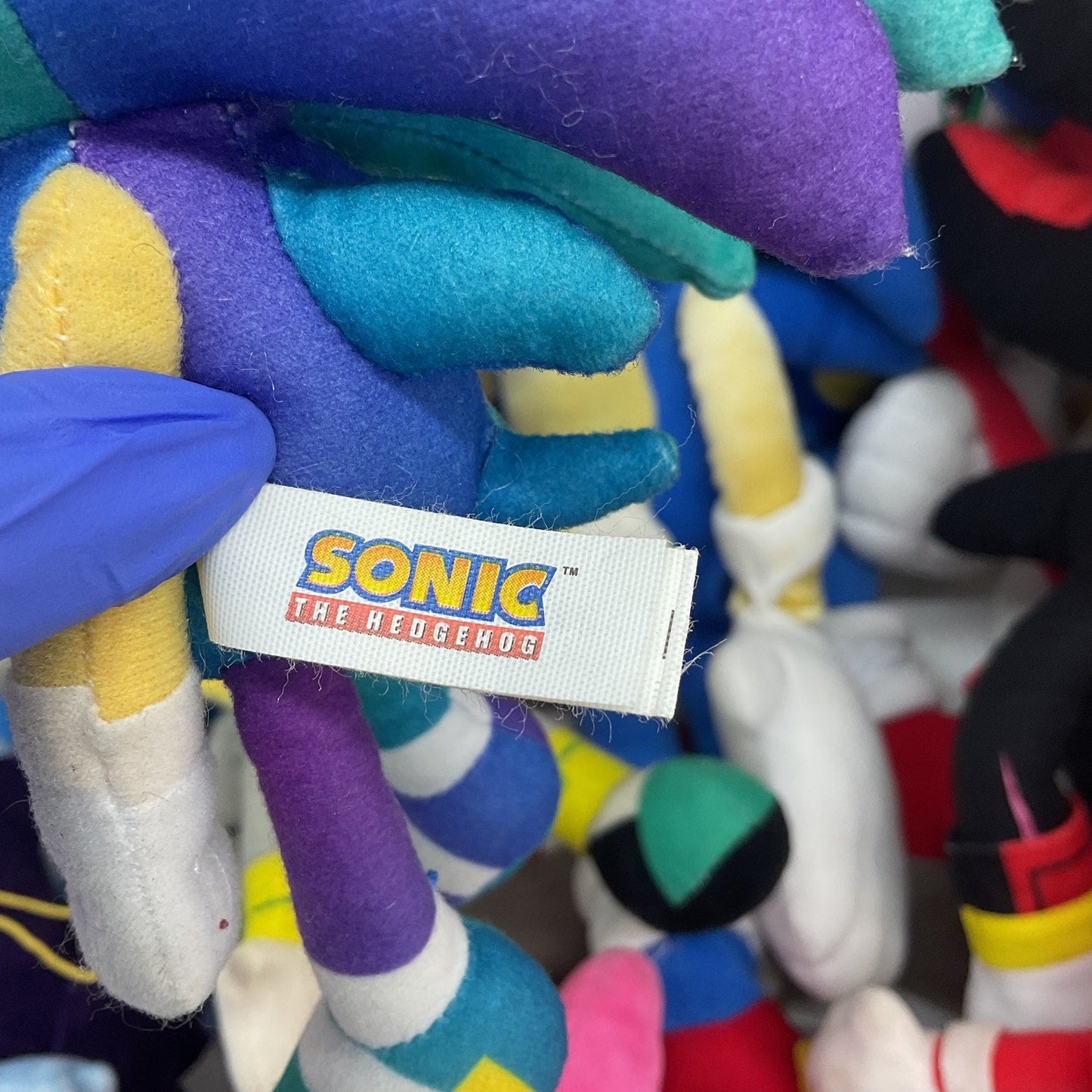 Sonic the Hedgehog Stuffed Animals Tails Knuckles LOT Preowned 13 lbs Amy - Warehouse Toys