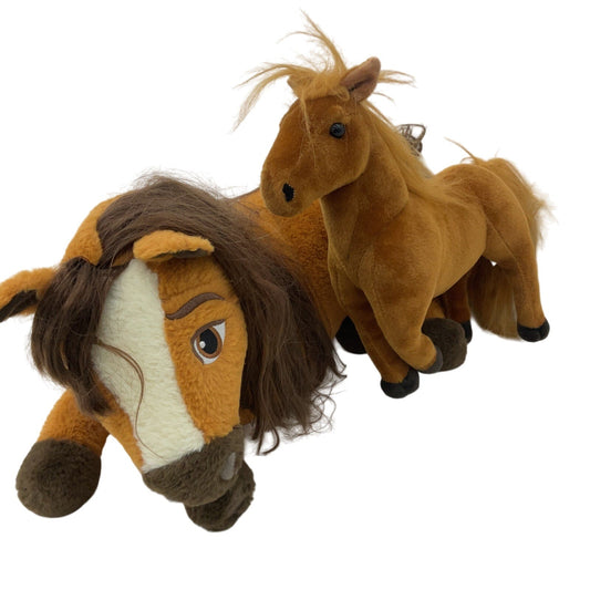 Spirit Untamed Brown Horse Character Plush Doll & Small Unbranded Horse Stuffed - Warehouse Toys