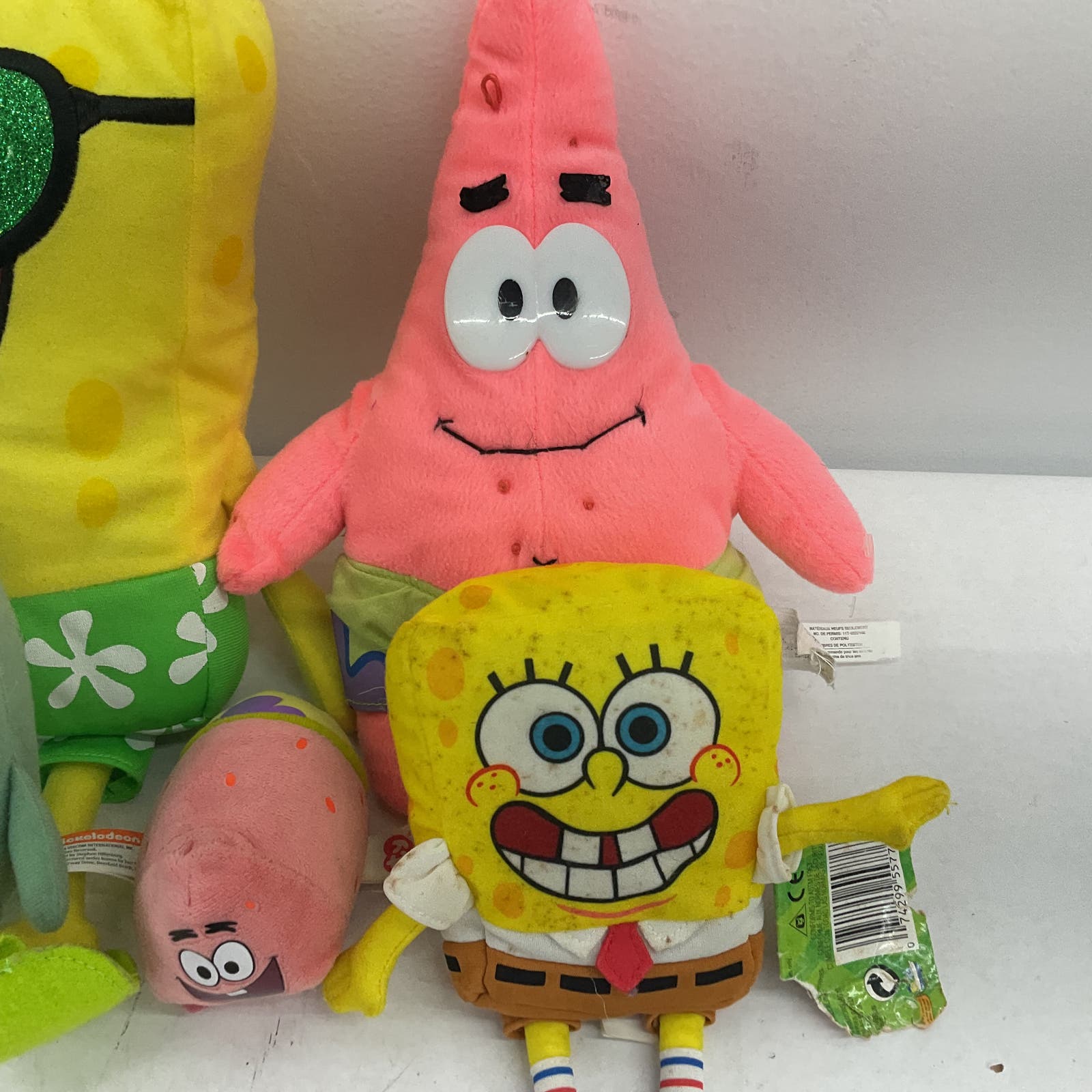 Spongebob Stuffed Animal Plush Toy Lot Patrick Plankton Nickelodeon - Warehouse Toys