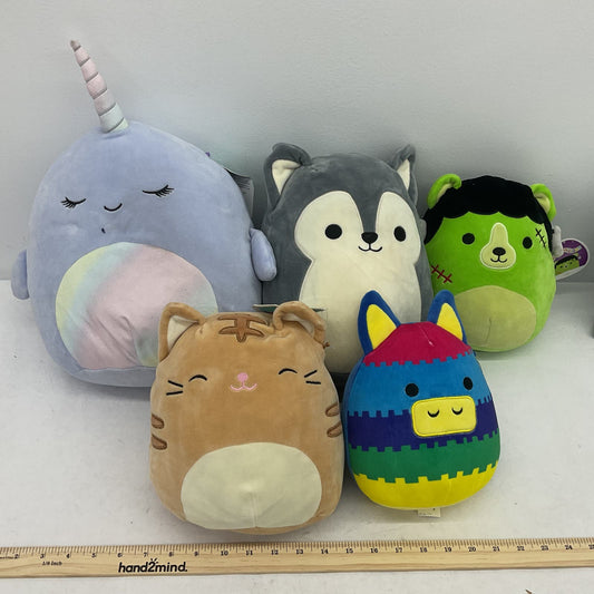 Squishmallow Plush Toy multicolor Stuffed Animals Lot Cat Donkey Nathan - Warehouse Toys