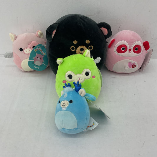 Squishmallow Plush Toy Stuffed Animals Lot Peety Bear Green Blue Pink - Warehouse Toys