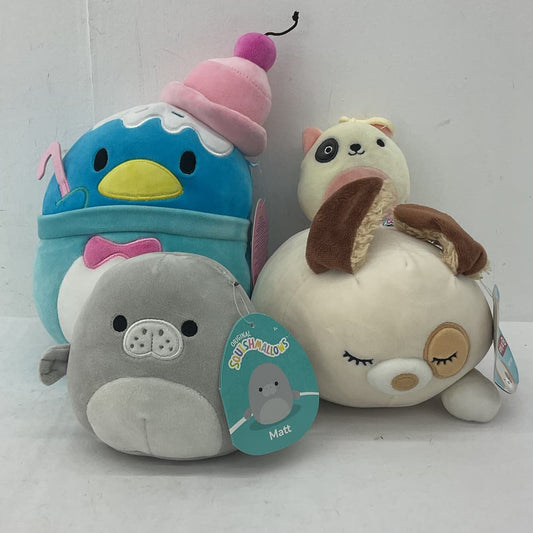 Squishmallow Stuffed Animal Penguin Dog Matt Plush Lot - Warehouse Toys