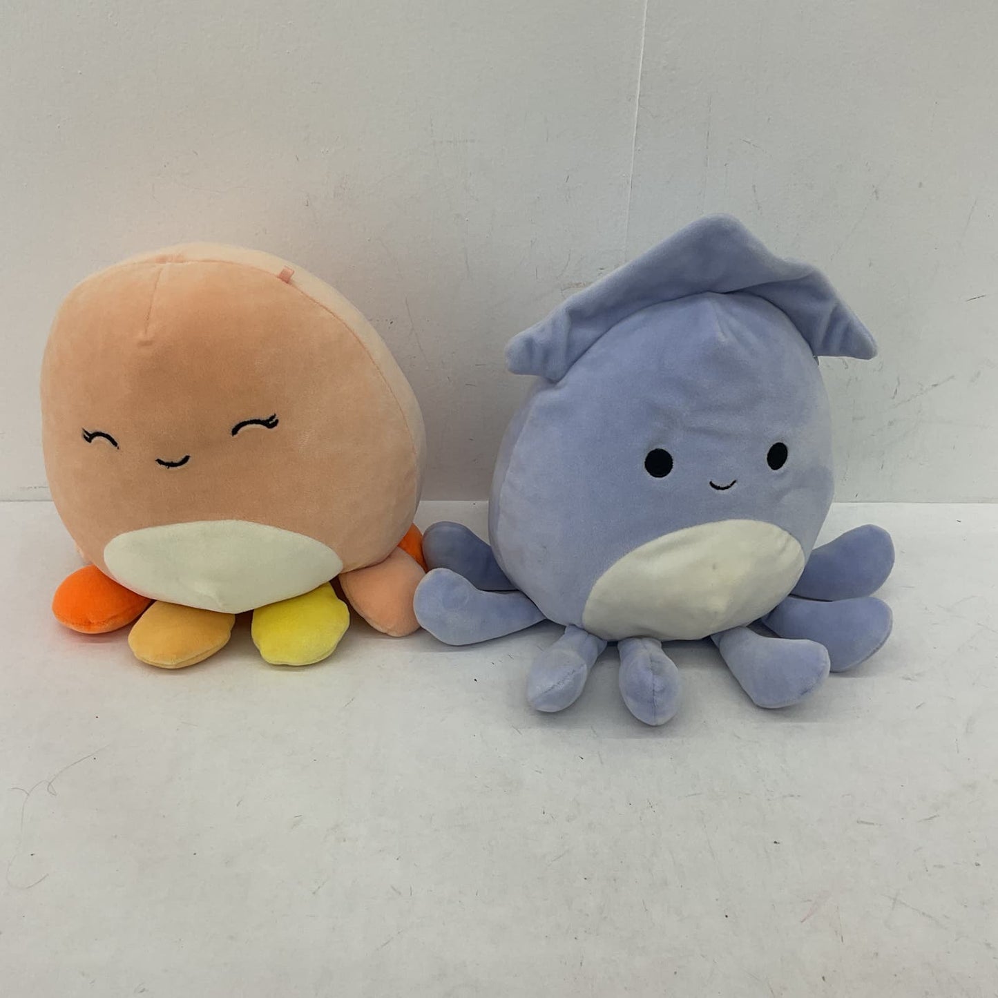 Squishmallows Blue Orange Octopus Squid Stuffed Animal Plush Toys - Warehouse Toys