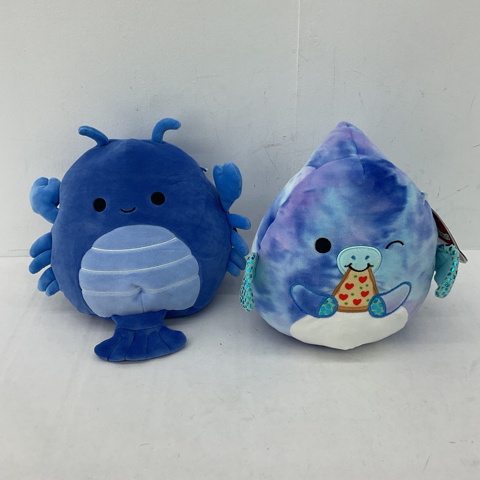 Squishmallows Blue Stuffed Animal Toy Plush Lot Fish Pizza - Warehouse Toys