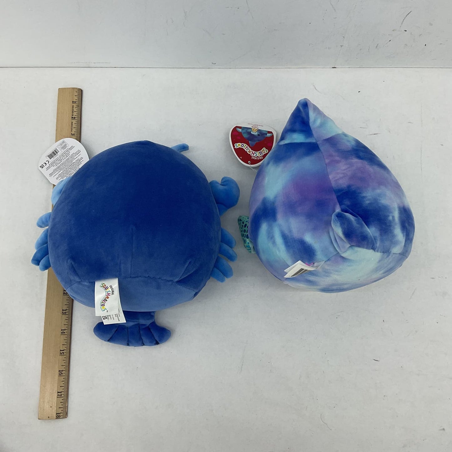 Squishmallows Blue Stuffed Animal Toy Plush Lot Fish Pizza - Warehouse Toys