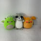 Squishmallows Dragon Raccoon Dog Stuffed Animals Plush Toy Lot - Warehouse Toys