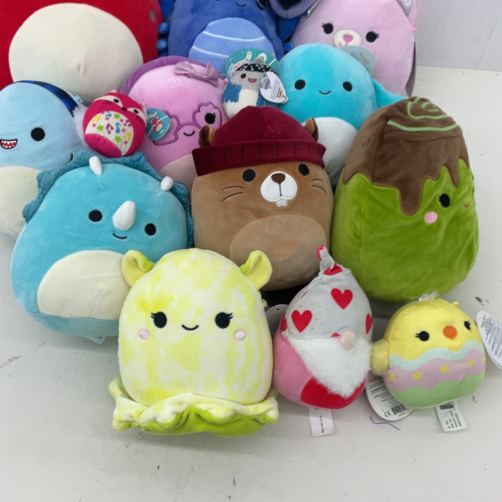 Squishmallows LOT 5 lbs Soft Character Plush Stuffed Toys Preowned Animals Food - Warehouse Toys