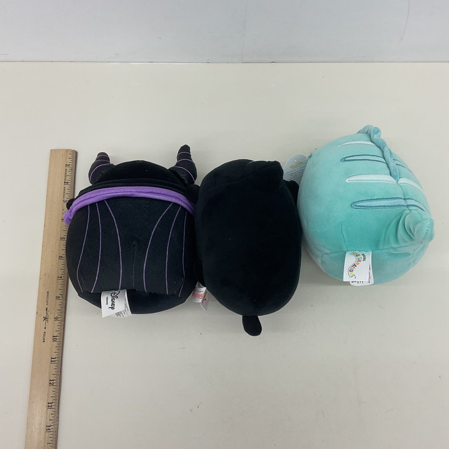 Squishmallows LOT Disney Maleficent Blue Dinosaur Black Cat Plush Dolls Stuffed - Warehouse Toys