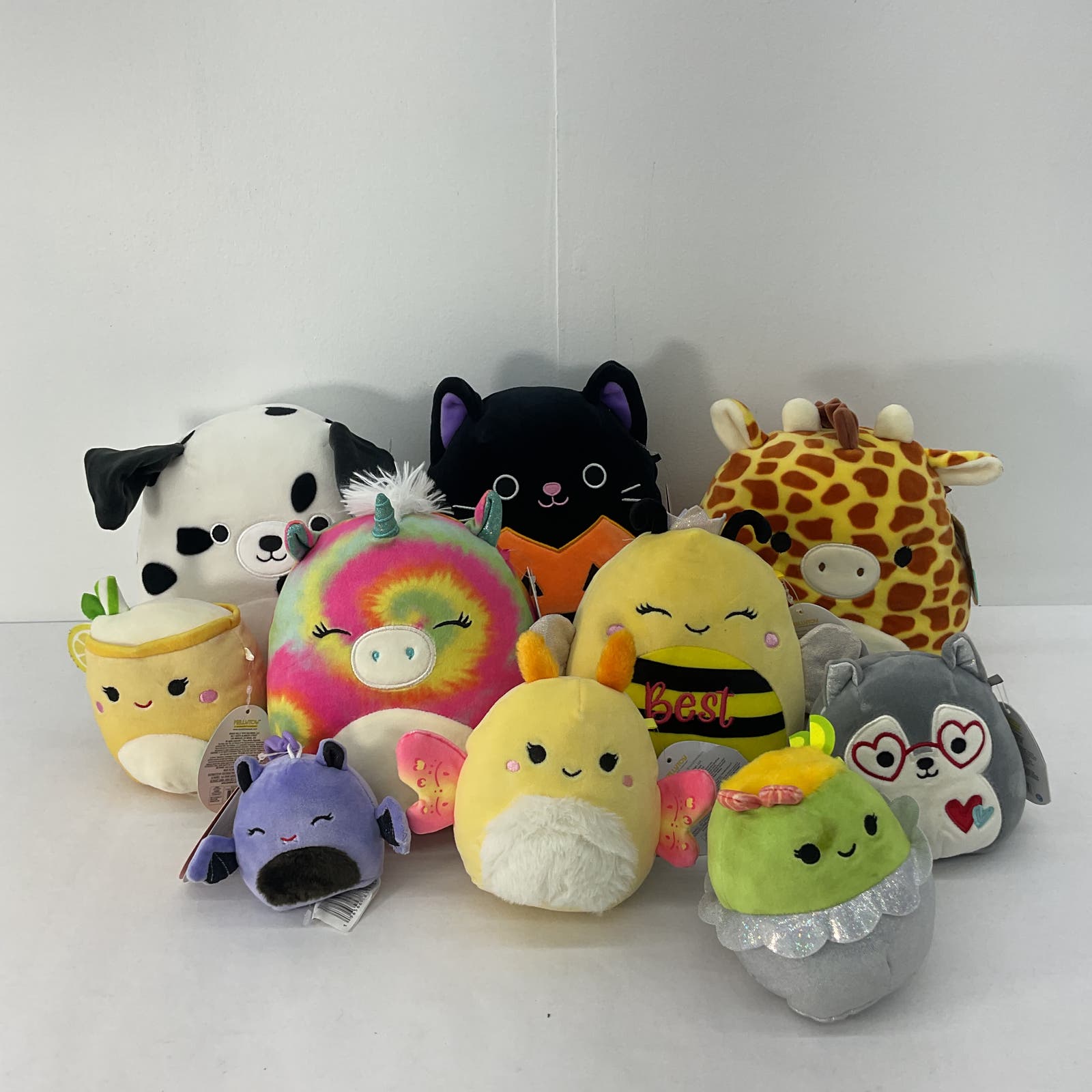 Squishmallows Multicolor Stuffed Animals Plush Toy Lot - Warehouse Toys