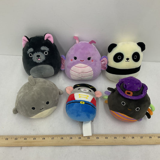 Squishmallows Panda Dolphin Mouse Multicolor Stuffed Animal Toy Lot - Warehouse Toys